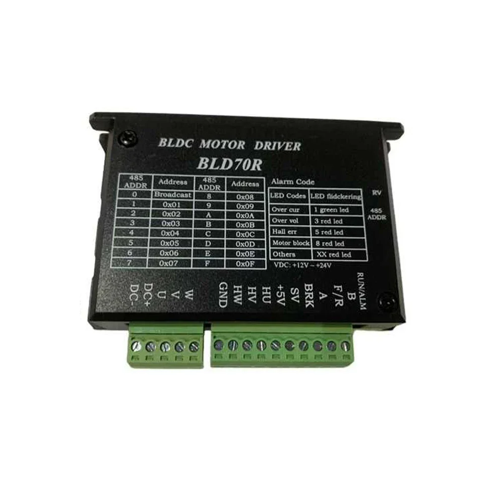 BLDC Motor Driver 70W DC12-24V 4.2A Brushless Speed Controller Potentiometer Regulation Modbus Communication