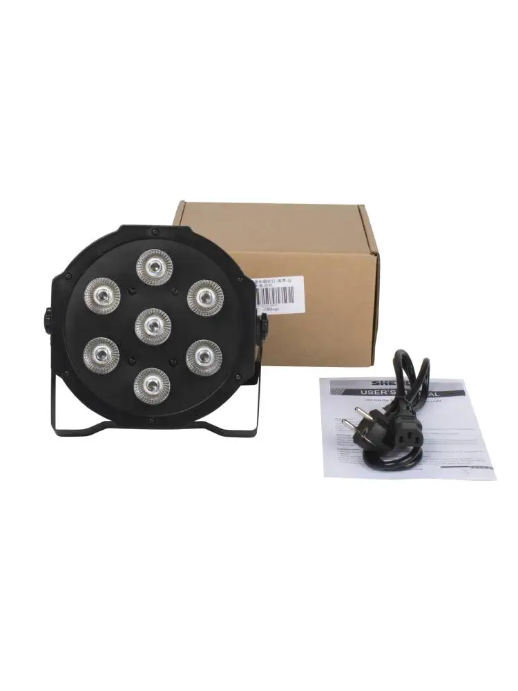 8 stücke SHEHDS Flache LED Par 7X12 watt RGBW/7X18 W RGBWA UV Bühne Licht DMX Controller DJ Disco Nachtclub Zeigen Ausrüstung