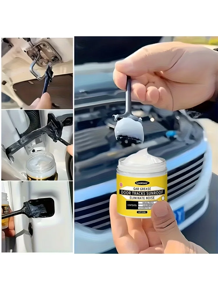AliExpress NONE High-Performance Car Interior Lubricant Paste: Non-Sticky White Grease for Door Rails/Sunroofs/Hinges & Bike Chains