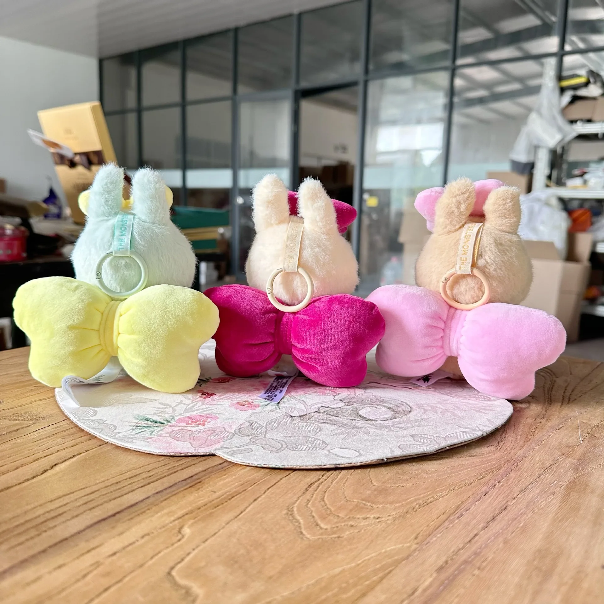 جديد لـ Labubu v1/v2/v3 ملابس دمى لطيفة إكسسوارات الزي الوردي الأصفر الوردي الأحمر القوس الملابس