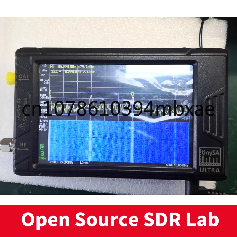 Original 100khz-5.3ghz 4 polegada display a mao pequeno analisador de espectro rf gerador