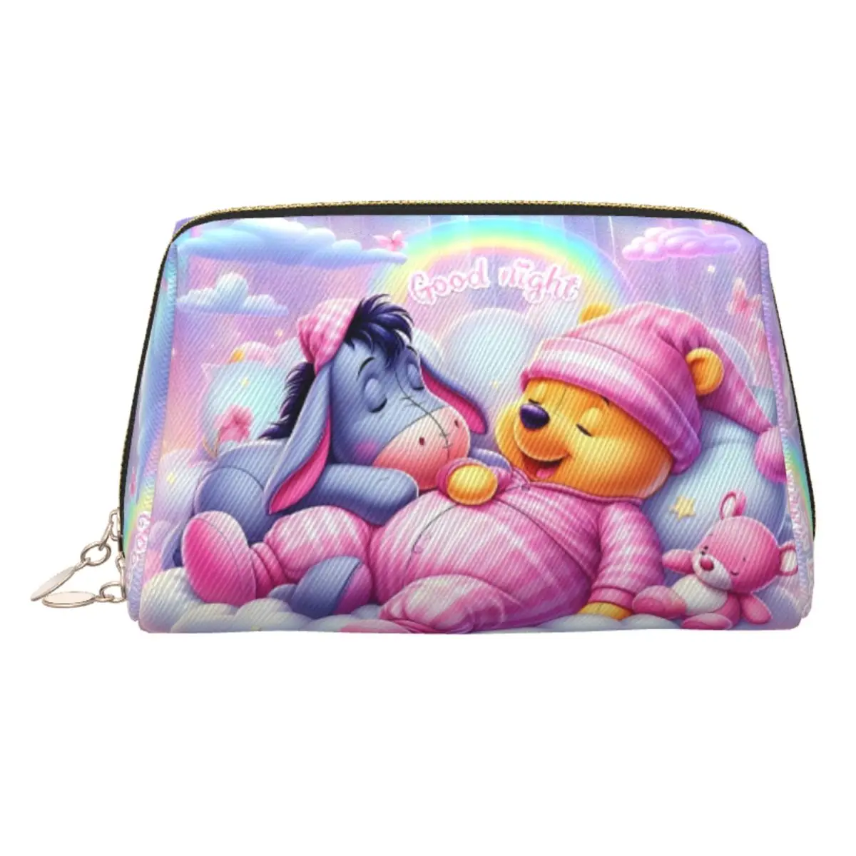 

Custom Fashion Winnie The Pooh Kawaii Cute Travel Toiletry Bag Women Comic Makeup Cosmetic Bag Beauty Storage Dopp Kit