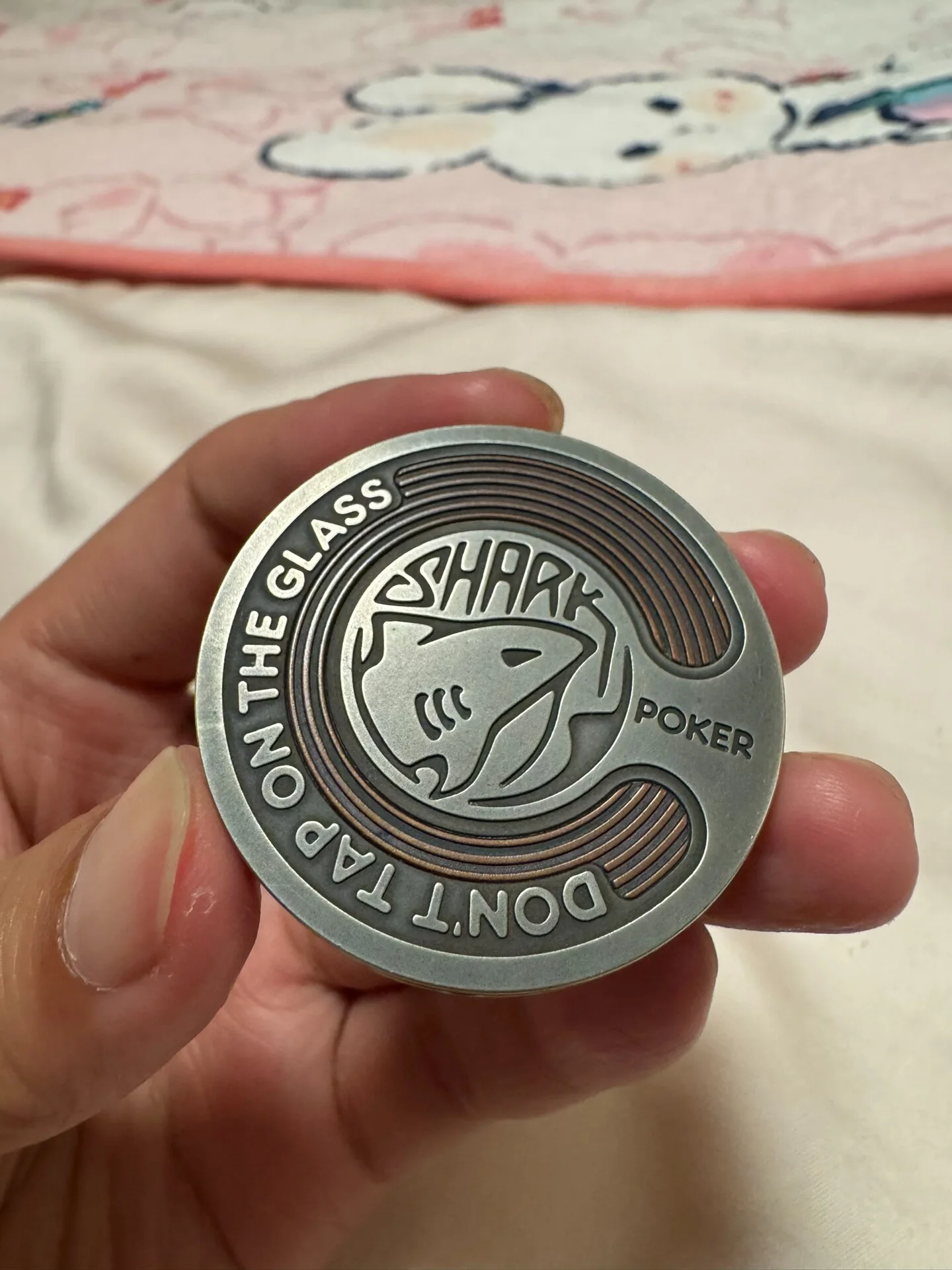 Used EDC Lautie Shark Coin Edc Toy Sprocket Fidget Spinner
