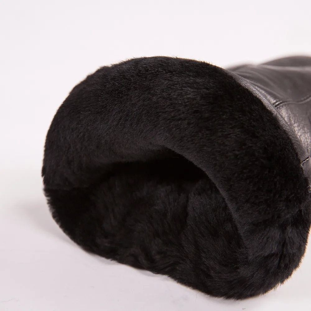 MPPM-guantes de piel de oveja para hombre, de retales Guantes Térmicos, gruesos, cálidos, para exteriores, invierno, gran oferta