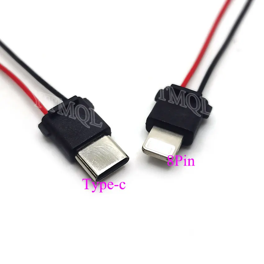 1pcs Type-C male with resistor and capacitor 8pin type c usb c connector For Huawei/xiaomi Dedicated For iphone power bank