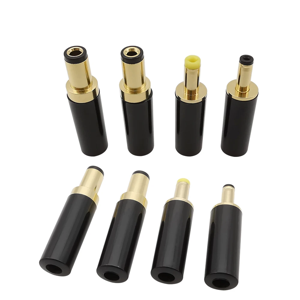 1/2/5Pcs Gold Plated 5.5x2.5mm /5.5x2.1mm /4.0x1.7mm /3.5x1.35mm DC Power Plug Jack DIY Solder Connector