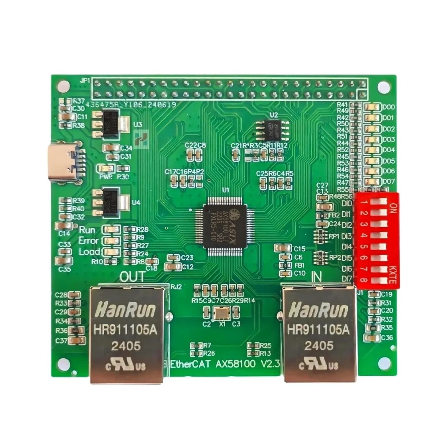 LAN9252 AX58100 EtherCAT Slave Development Board Base on STM32 MCU,EtherCAT  Master Based on SOEM