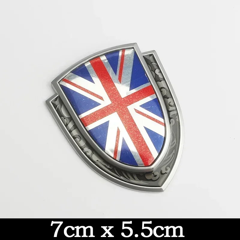 3D Metal Car Sticker Italy France Germany England America Flag Emblem Badge Decals For BMW Audi Honda Opel Lada Toyota Chevrolet view 4