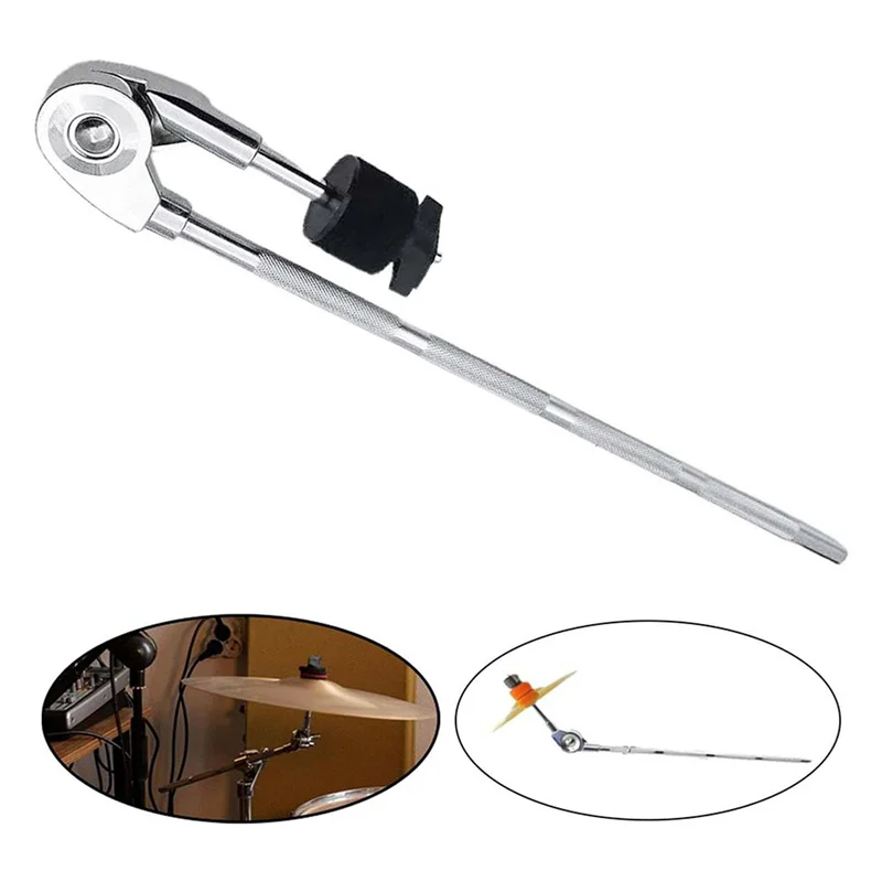 

NALFI-2X Drum Extension Clamp Cymbal,Removable,Drum Accessories, Cymbal Clamp Holder For Drum Percussion Instrument Drum Rod