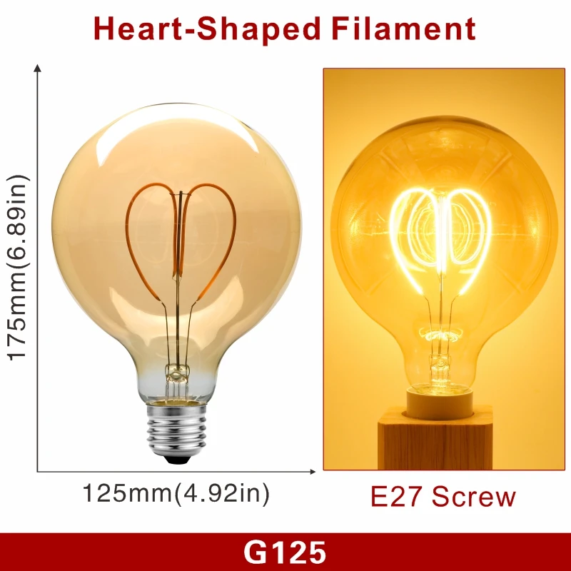 E14 E27 Retro LED Spiral Filament Glühbirne 4W Warm Gelb 220V C35 A60 T45 ST64 T185 T225 G80 G95 G125 Vintage Edison Lampe