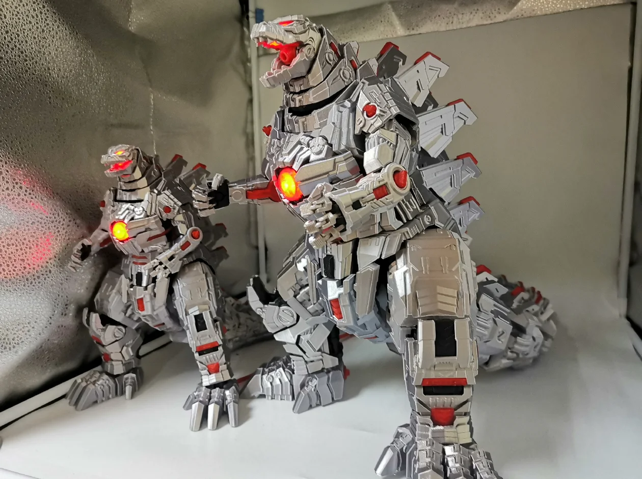 

3D Printed Mechagodzilla Mecha Model Toy - Preassembled Puzzle Kit & Collectible Figure
