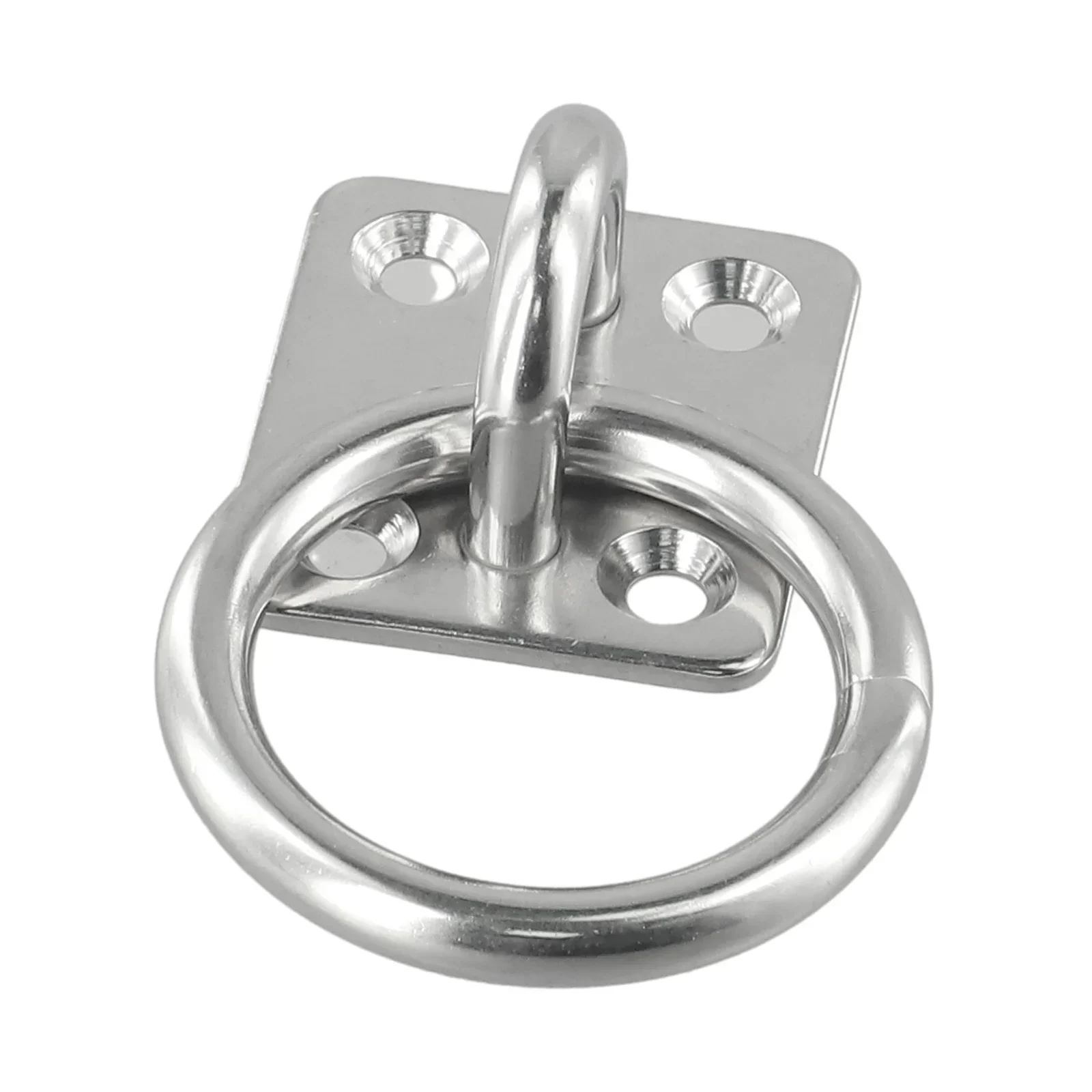 Premium Stainless Steel Eye Plate With Ring (6mm) – The Perfect Choice For Lashing & Tying Down Your Boat And Yacht