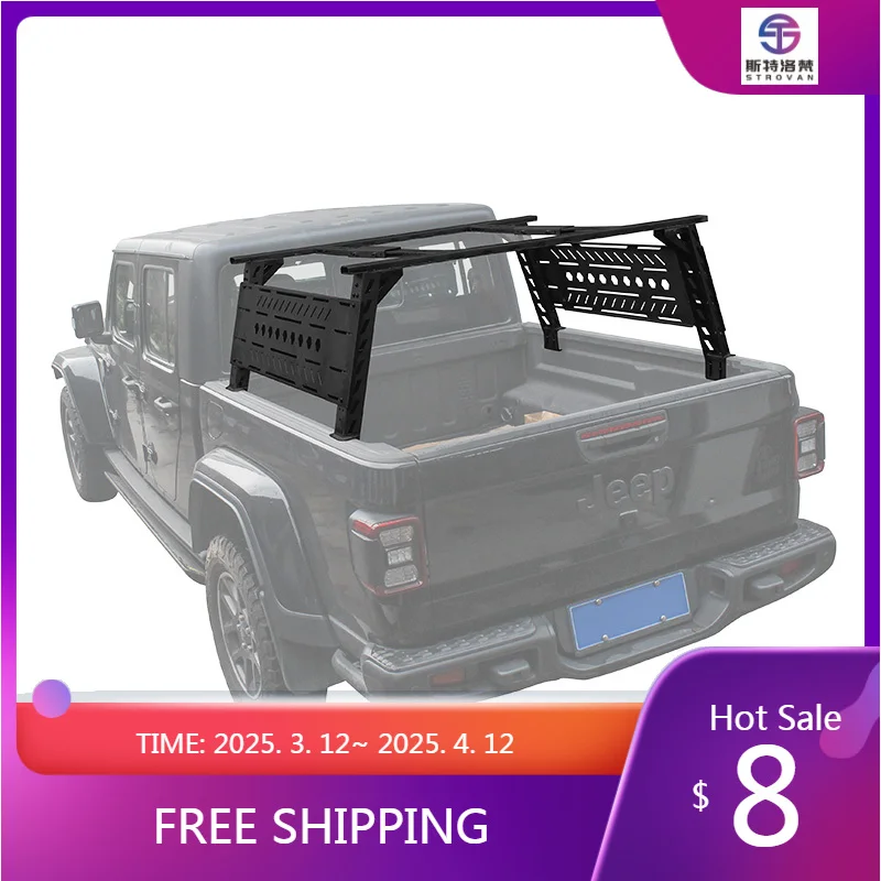 

Deren Высококачественный подшипник из алюминиевого сплава 500 кг Багажник для грузовика Универсальный автомобильный внешний аксессуар для грузовика Новая кровать подходит