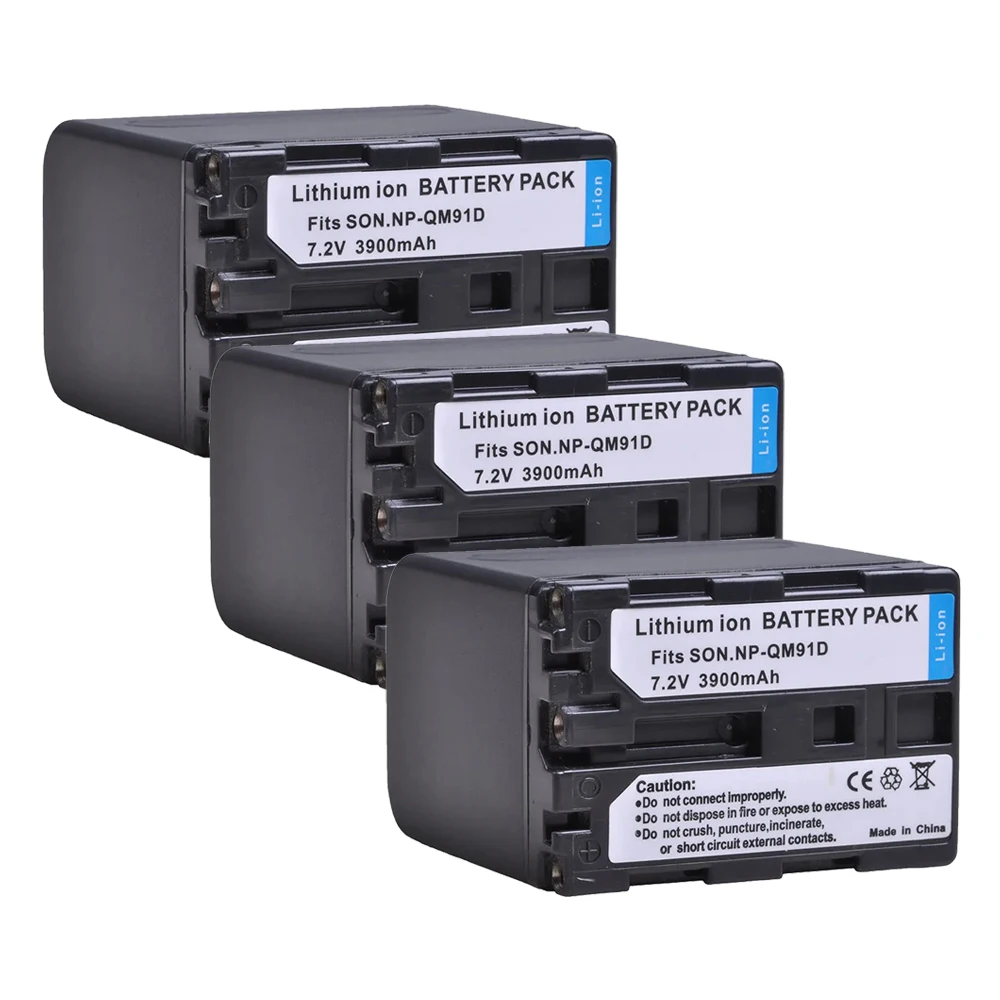 

NP-QM91D Battery NP QM91D Bateria 3900mAh For Sony NP-QM71 NP-FM70 NP-FM90 CCD-TRV328 338 DCR-DVD300 301 DCR-HC14 DCR-PC105