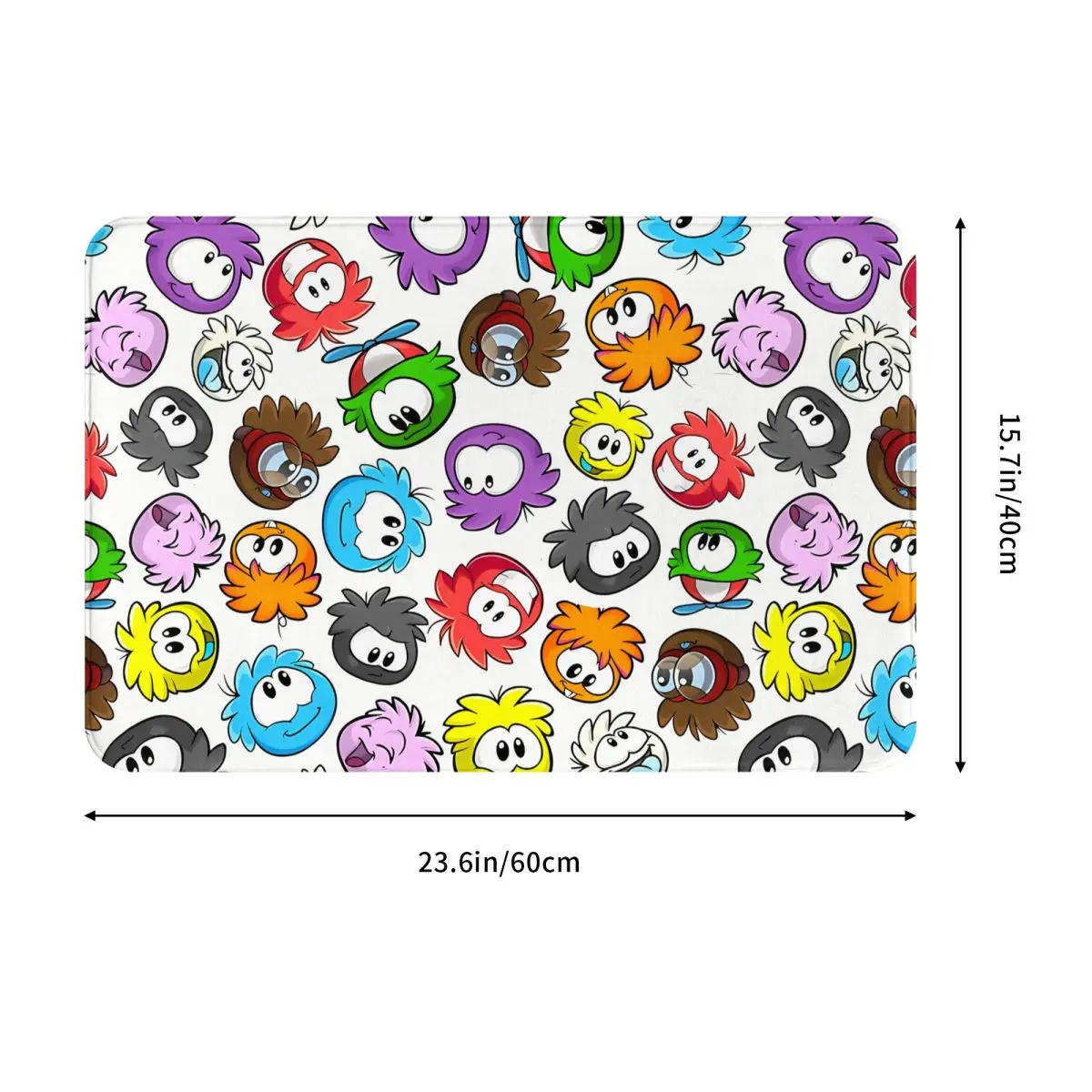 Antarctic Penguin Bedroom Mat New Style Puffle Pattern Doormat Living Room Carpet Balcony Rug Home Decoration