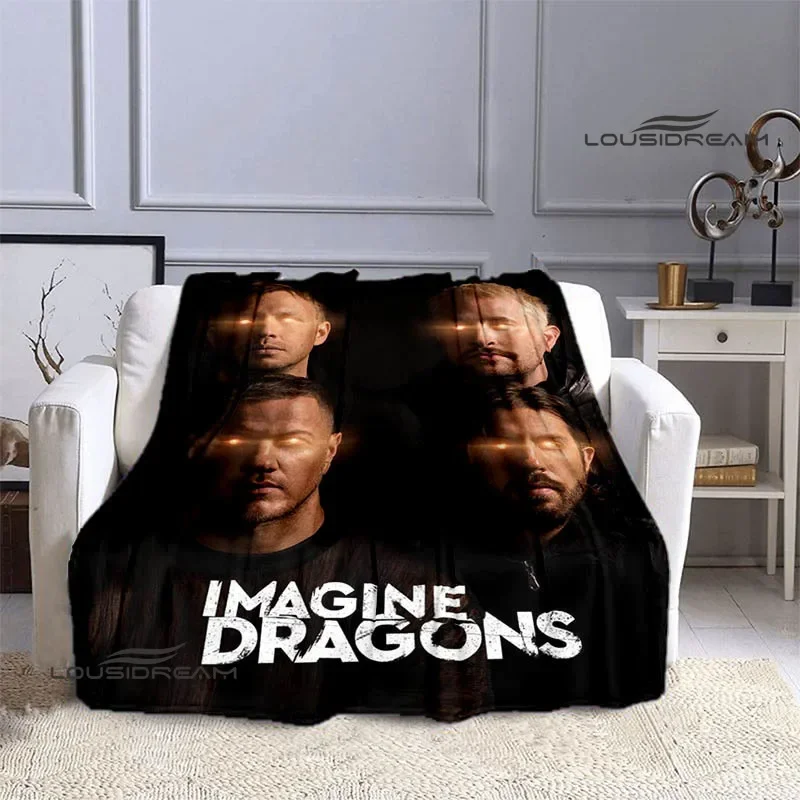 Rock Band Imagine Dragons Printed blanket flannel warm blankets bed linings Soft and comfortable blanket birthday gift