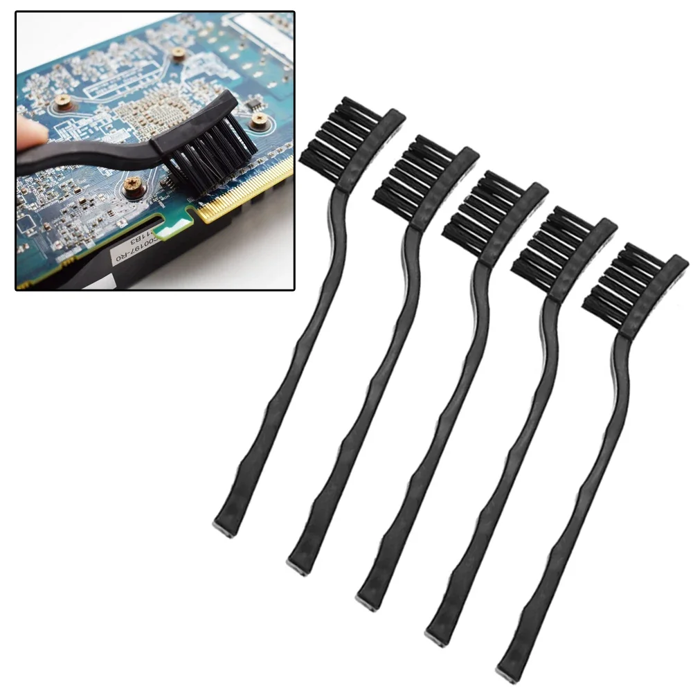 5Pcs Cleaning Brush Plastic Brush ESD Brush Remove Dirt On PCB Anti-Static Brush ESD Brush 15×30mm Head Size Anti-Static Tools