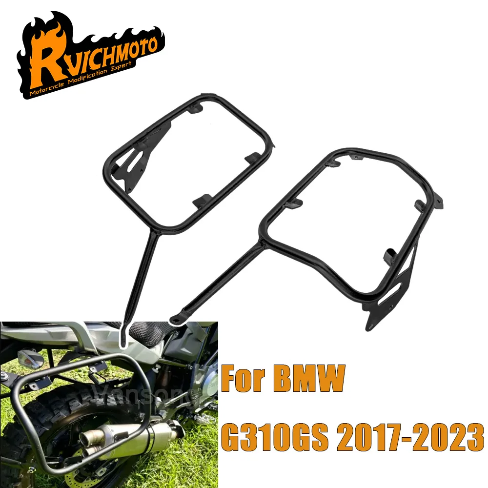 G310GS Motocrycle Pannier Rack For BMW G310GS G310 GS G 310GS 2017-2023 Luggage Case Black Bracket Right Left Side Boxes Holder