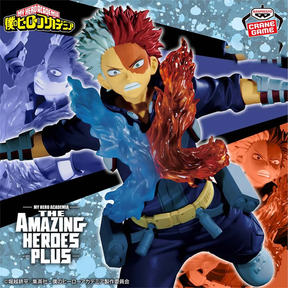 Original BANDAI Banpresto My Hero Academia AMAZING PLUS Todoroki Shoto PVC Anime Figure Action Figures Model Toys