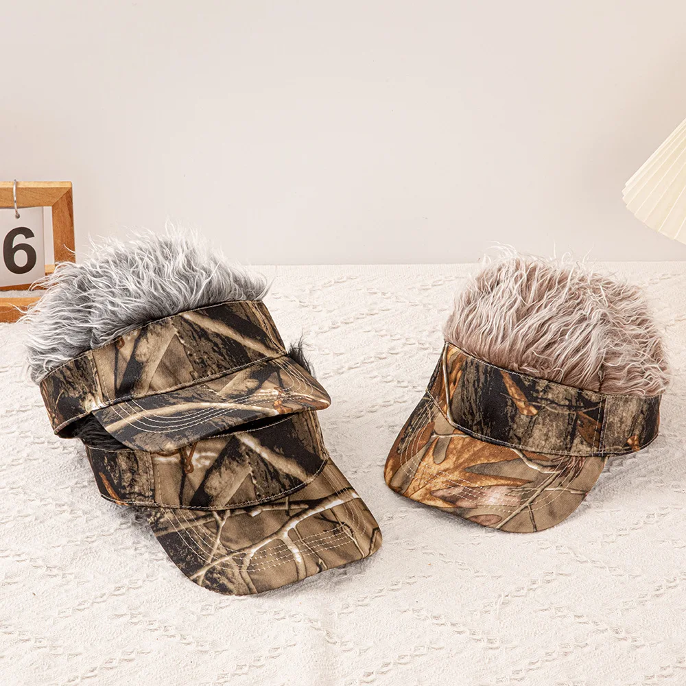 قبعة بيسبول مموهة للرجال للحماية من الأشعة فوق البنفسجية مع تكامل الشعر الطبيعي