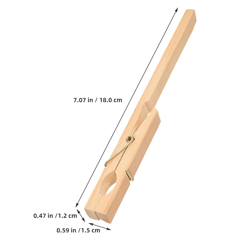 

20Pcs Test Tube Clamp Bamboo Solid Clips Lab Experiment Tube Holder Glass Clips Corrosion Resistant High Temperature