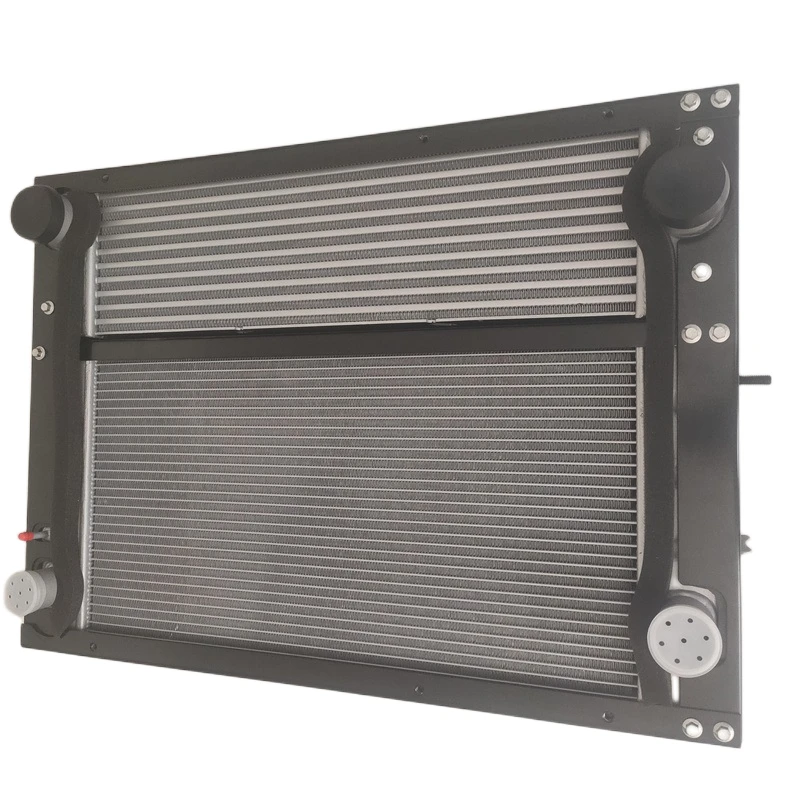 Bus school bus engine radiator water tank intercooler assembly