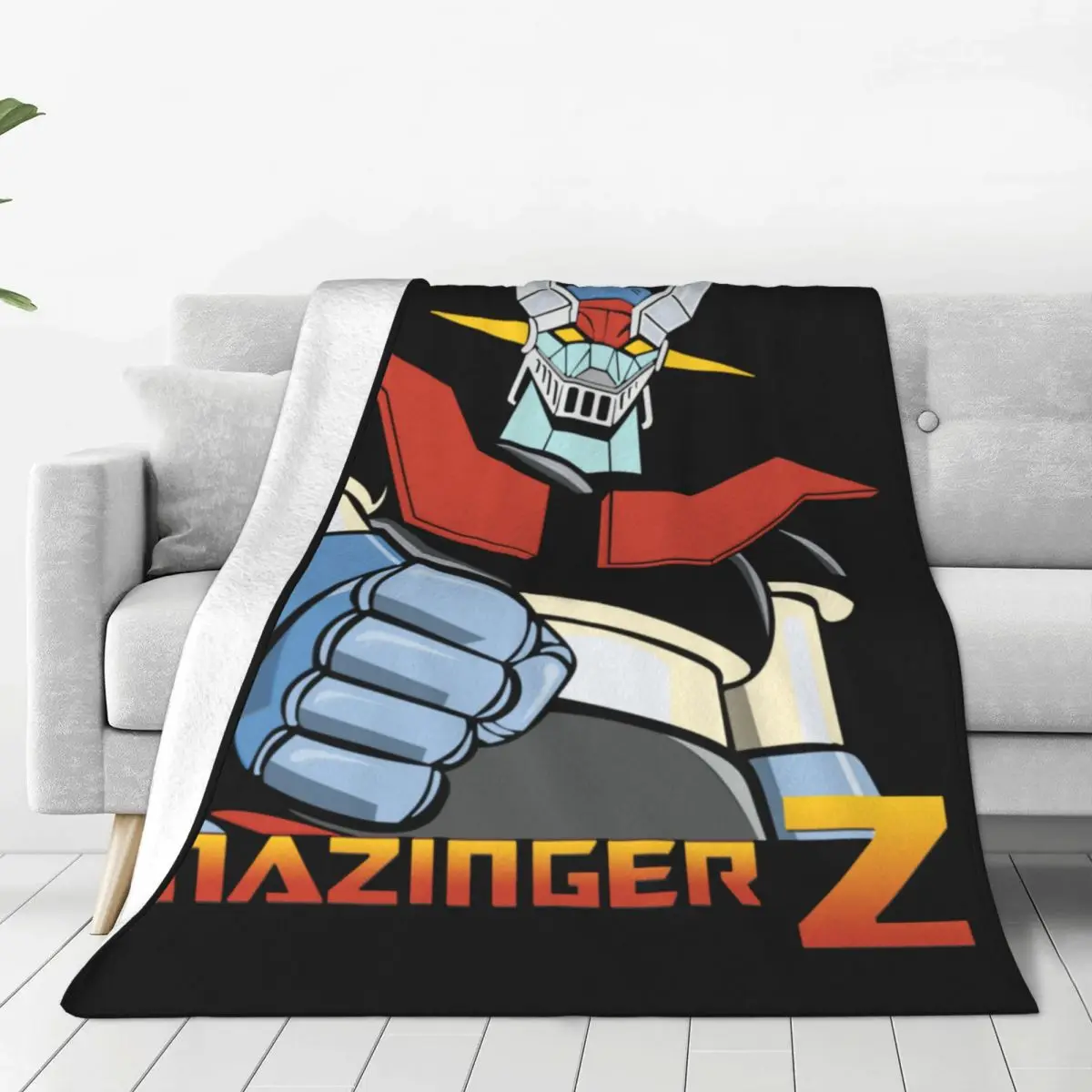 Anime Mazinger Z (2) Blanket Fleece Throw Blankets Bedding Couch Decoration Ultra-Soft Warm Bedspreads