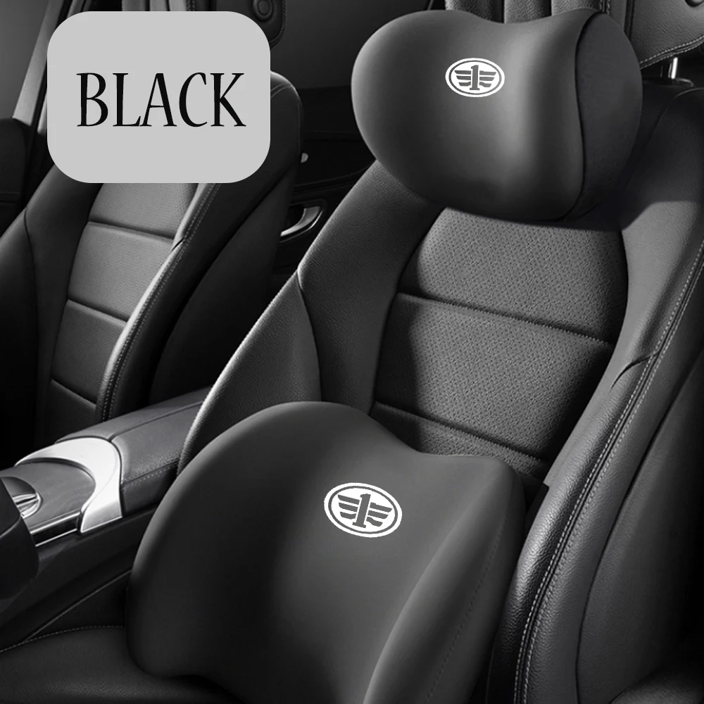 Car Headrest Neck Support Seat Lumbar cushion Neck Pillow Waist pad for FAW V5 X80 B50 X40 T77 V2 Vita F5 V70 D60 J6 F1 V80 B70