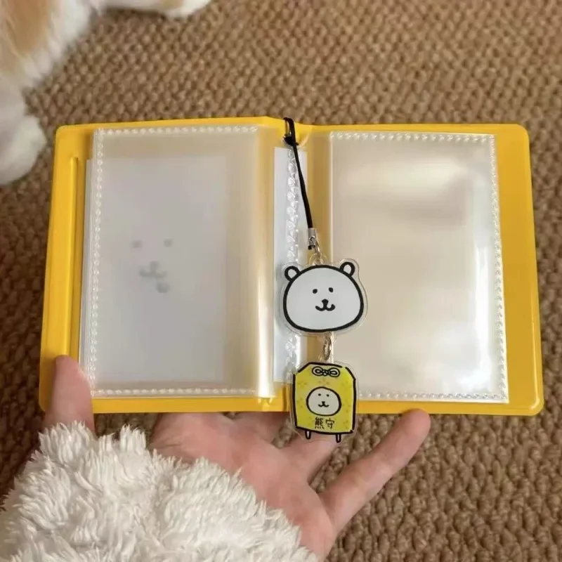 Cute Chiikawa Joke Bear Card Album 1 Pocket Per Page Small Portable Multi Card Storage for 3 Inch Photo Cards and Instant Photos