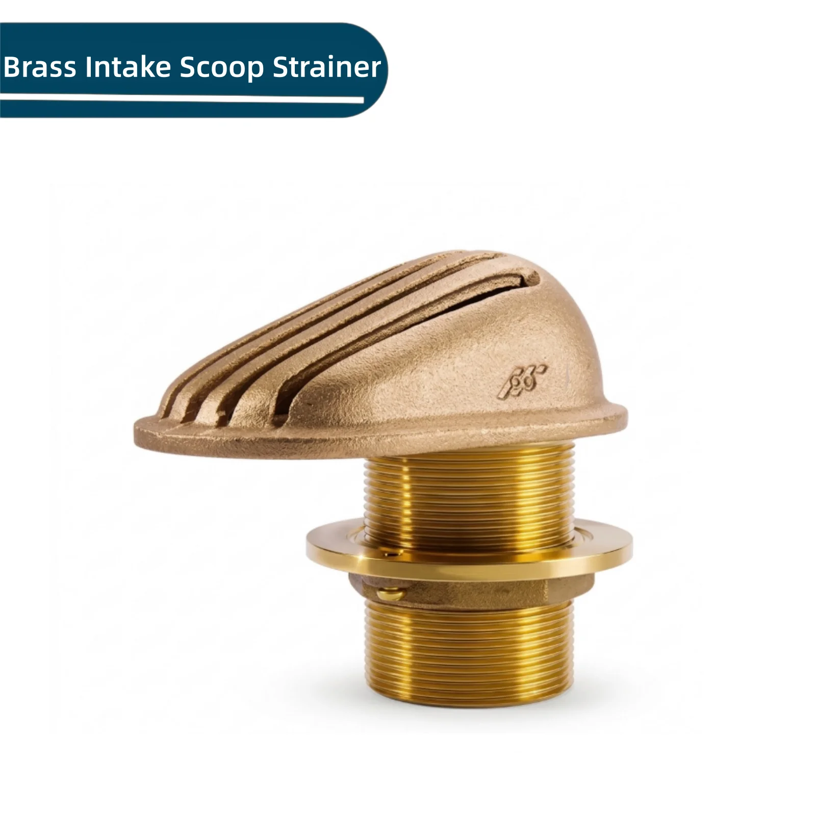 Xiang Yi Marine Accessories Brass Scoop Thru-Hull Intake Strainer With Washer And Nut Water Intake for Engine Cooling System