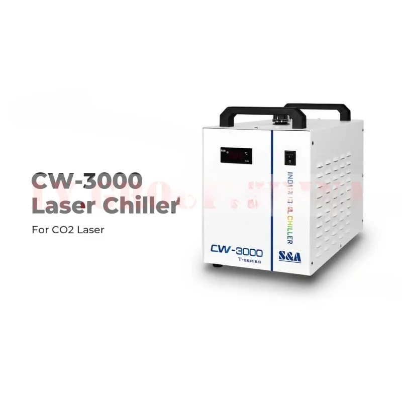 For CW-3000 Series Cool Chiller CO2 Laser Engraving Machine Thermolysis Industrial Water Cooler 60W/80W  Spindle Cooling