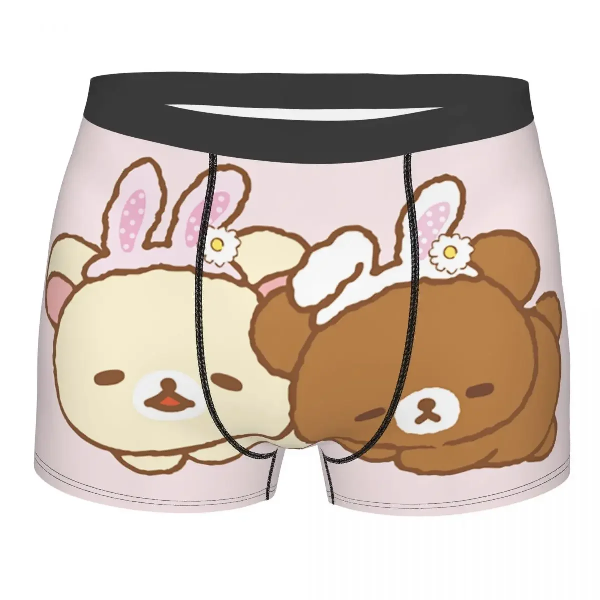 Sleep Rilakkuma Bear Underpants Breathbale Panties Men's Underwear Ventilate Shorts Boxer Briefs