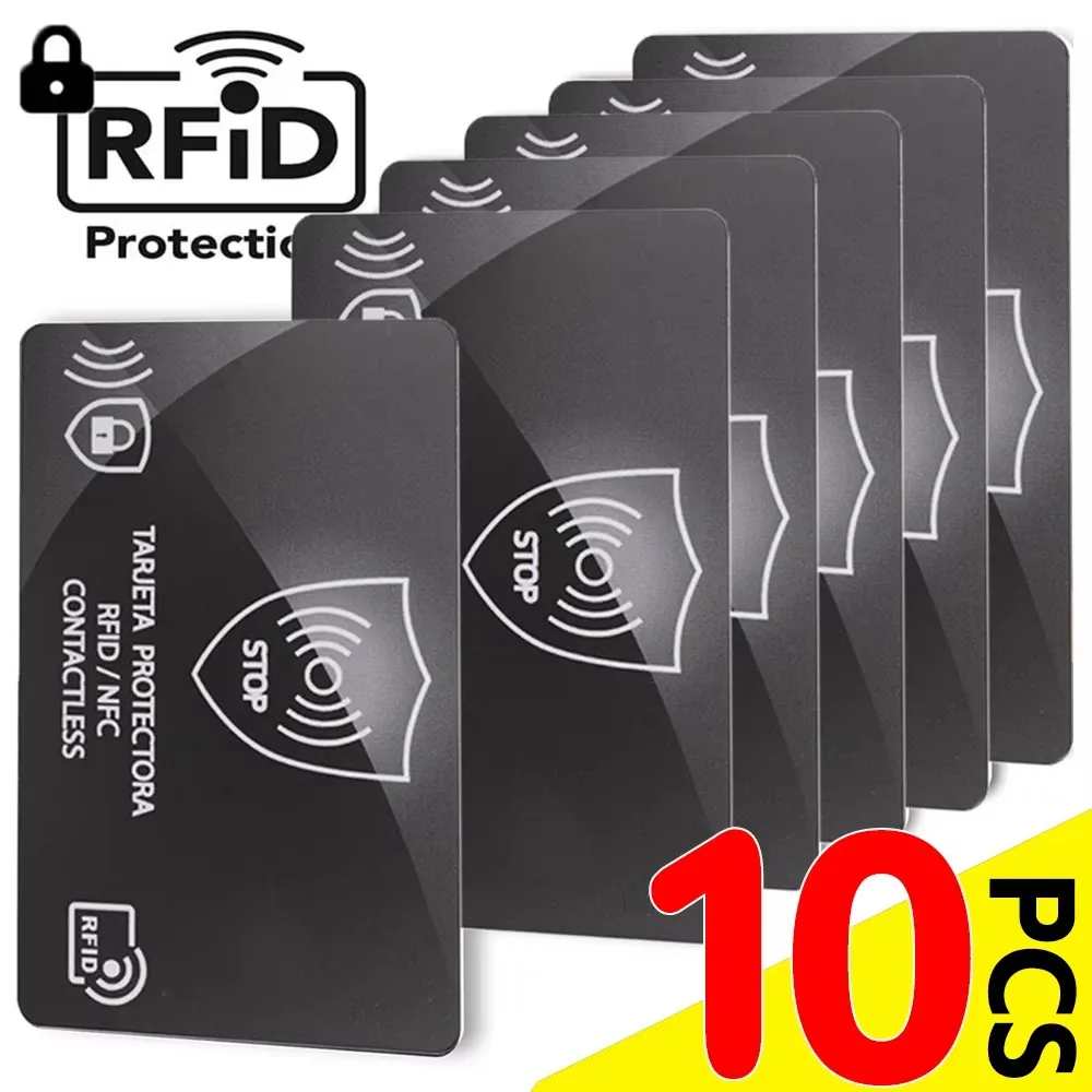 1-10Pcs NFC RFID Blocking Card Bank Debit Blocker Credit Card Protector Identity Theft Prevention for Passport Travel Security