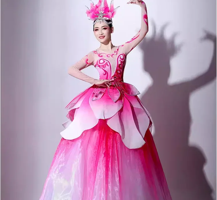 

Grand Spring Festival Gala Opening Dance Costume Beautiful Singer Performance Costume