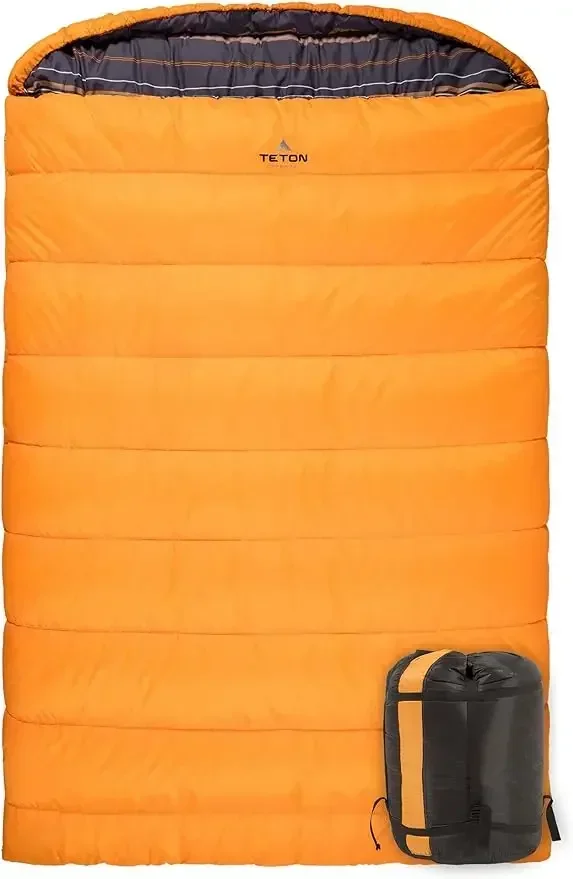 TETON Mammoth, 20 Degree and 0 Degree Sleeping Bags, Double Sleeping Bag, A Warm Bag the Whole Family can Enjoy