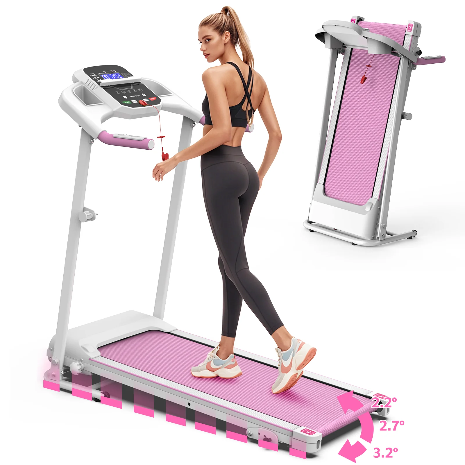 

STLF Custom Logo Commercial Home Gym Equipment Sports Trainer Electric Treadmill Cheap Multifunctional Electric Foldable Trademi