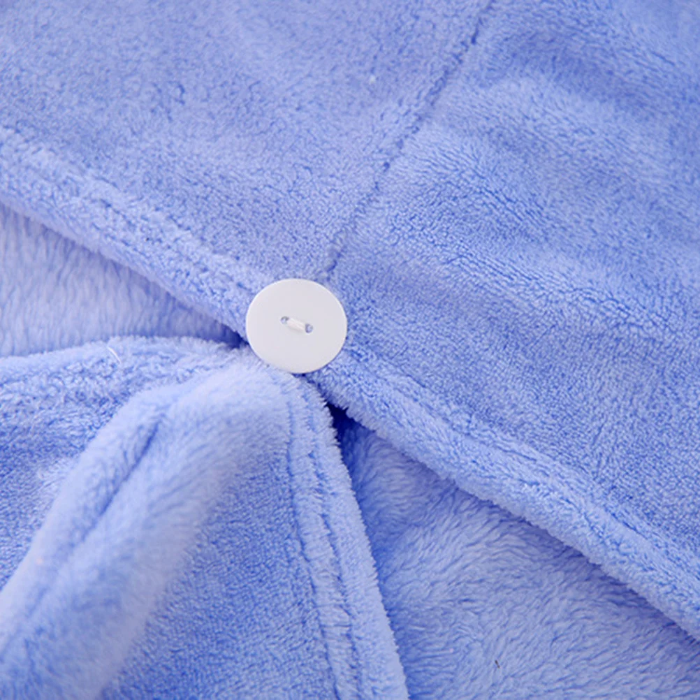 

Women's Coral Fleece Shower Hair Towel Hair Turban Wrap Water Absorbing Fast Drying Bath Head Wrap Hat