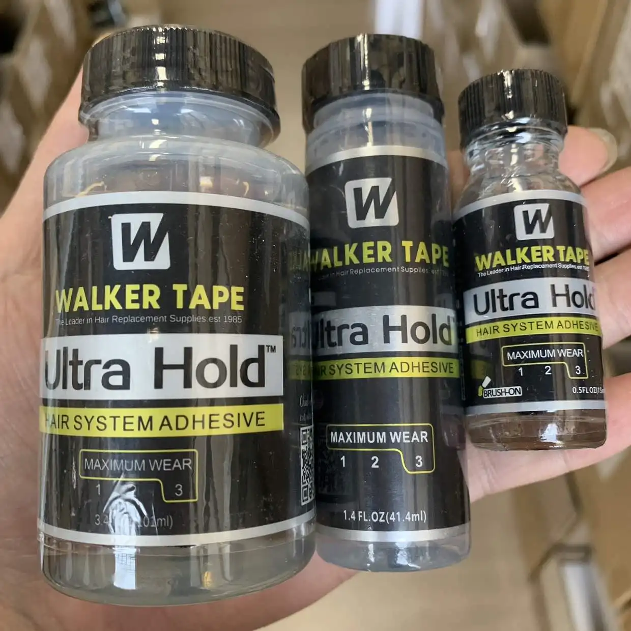 Ultra Hold Walker Tape Haarkleber für Spitzenperücken 15 ml Bond Hold Spitzenperückenkleber wasserdichter Herren-Toupetkleber Haarkleber für Spitzenperücken