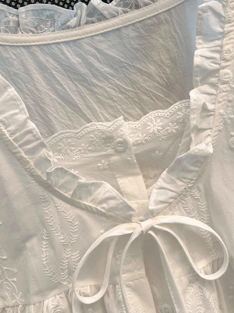 Ele ort Sve irt femmes été 2025 nouveau Design ample Buxom haut bouton détail bois ain coréen Sle trajet