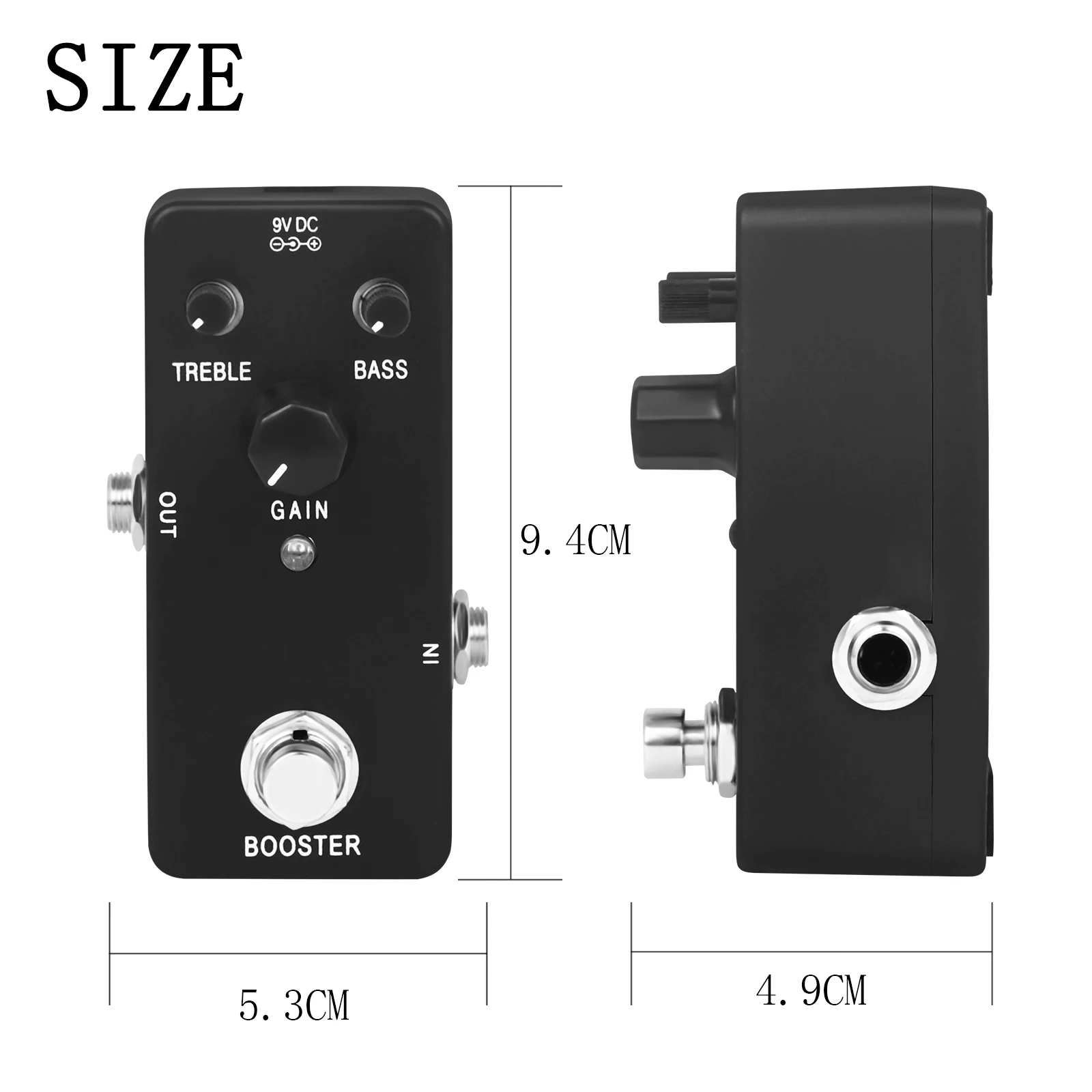 Electric Guitar Effect Pedal PURE BOOSTER Effector Guitar Pedal  ABS Shell Gain Effect True Bypass Guitar Accessories Parts