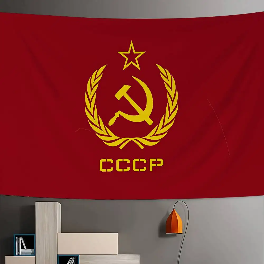 CCCP USSR Soviet Cartoon Tapestry Art Science Fiction Room Home Decor Wall Hanging Sheets