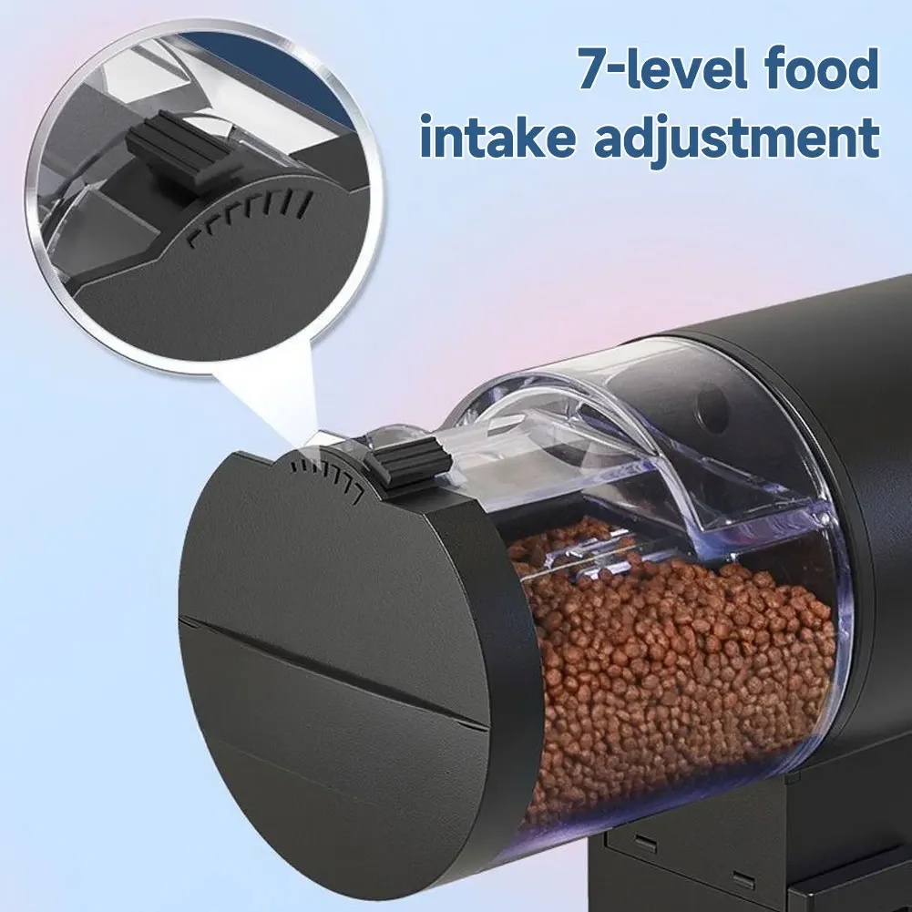 Picture 6: Automatic Fish Feeder 100ML Capacity Battery Operated Programmable Timer for Aquarium Fish Tank Easy to Set Up Vacation Use