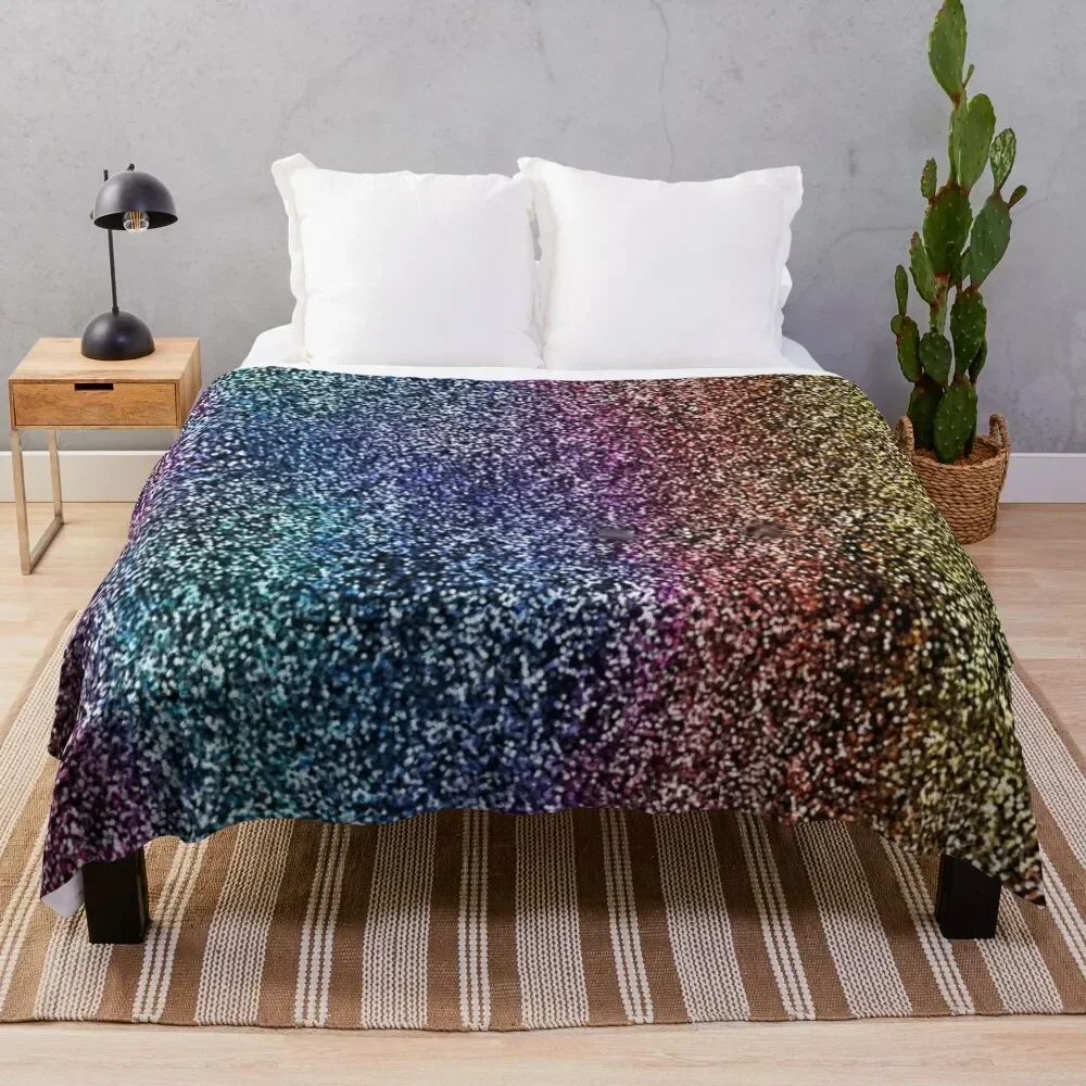 

Disco ball disco fever glitter sparkle boogie dance 70s club disco party checkered Throw Blanket Decoratives Bed Blankets