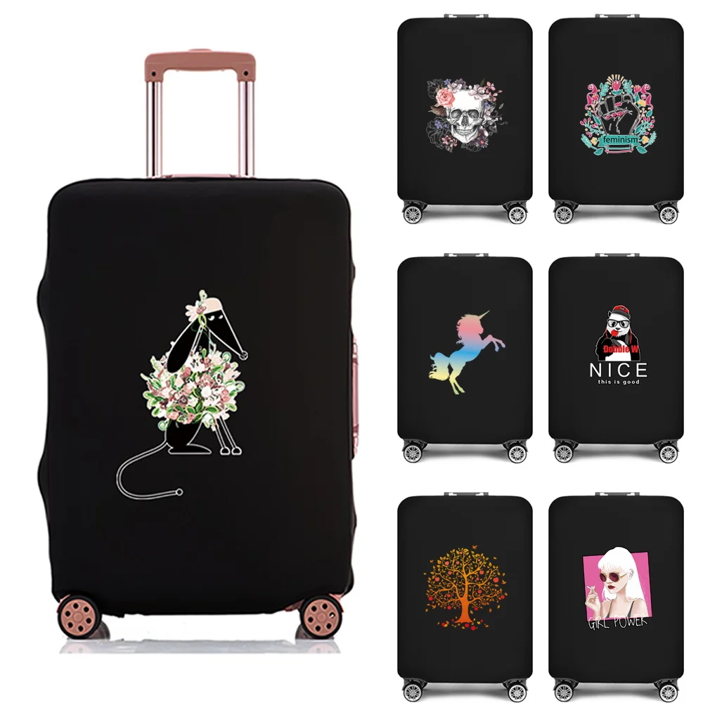 

Color Print Travel Suitcase Dust Cover Luggage Protective Cover for 18"-28" Thicken Trolley Case Dust Cover Travel Accessories