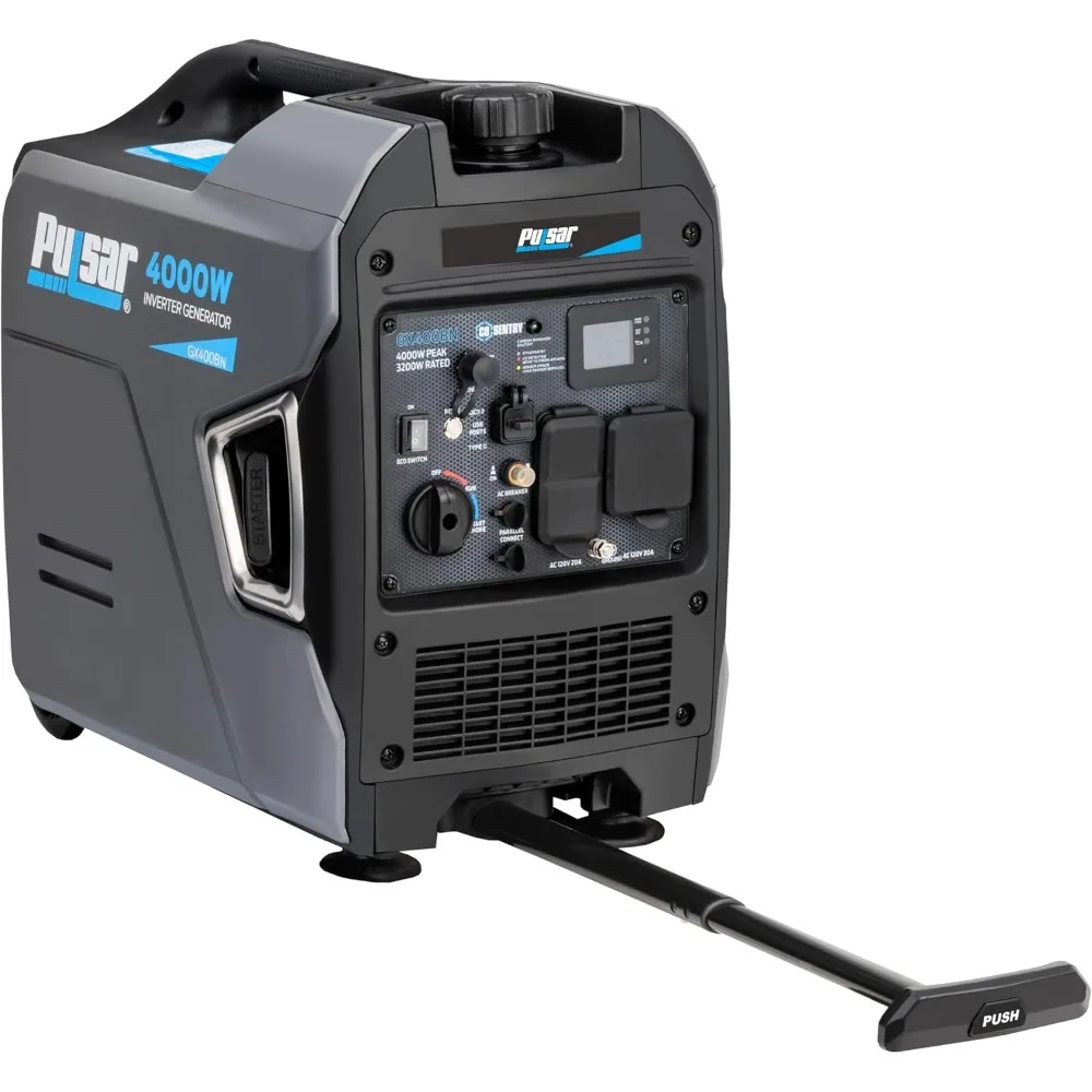 

Tool Products GX400BN, 4000W Portable Ultra-Quiet Dual Fuel & Parallel Capability, RV-Ready, Handle & Wheels, with CO