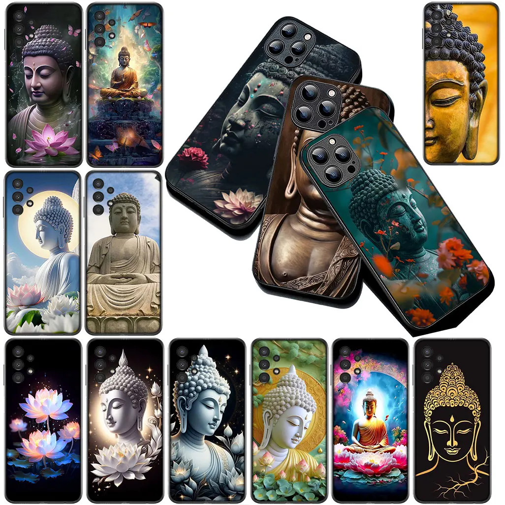 Мягкий чехол для Xiaomi Redmi Note 12 11 10 Pro 10A 10C 12C 14C A4 5G 4G Note 12, чехол для телефона Lord Buddha Black Coque