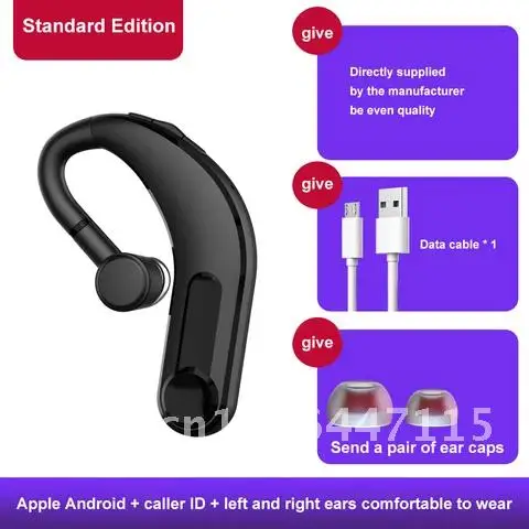 

Newest M21 Bluetooth 5.0 Headset Wireless Earphone 180° Rotating Business Headset With Micphone HD Call Handsfree Earpiece