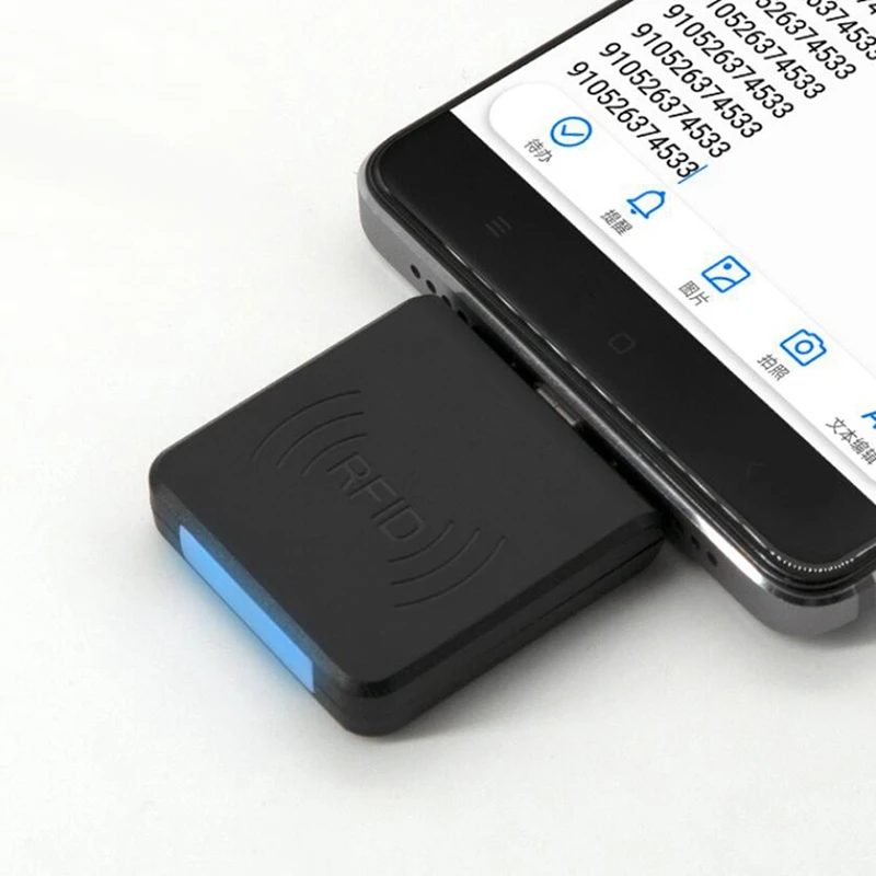 ABSQ-Mini Portable RFID ID Card Reader 125Khz USB Smart EM Card Reader For Win8 Android OTG Smart Phone Support