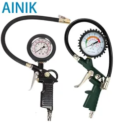 Tire Pressure Gauge For Car Motorcycle SUV Inflator Pumps Tire Repair Tools Pressure Gun Type For Air Compressor Durable