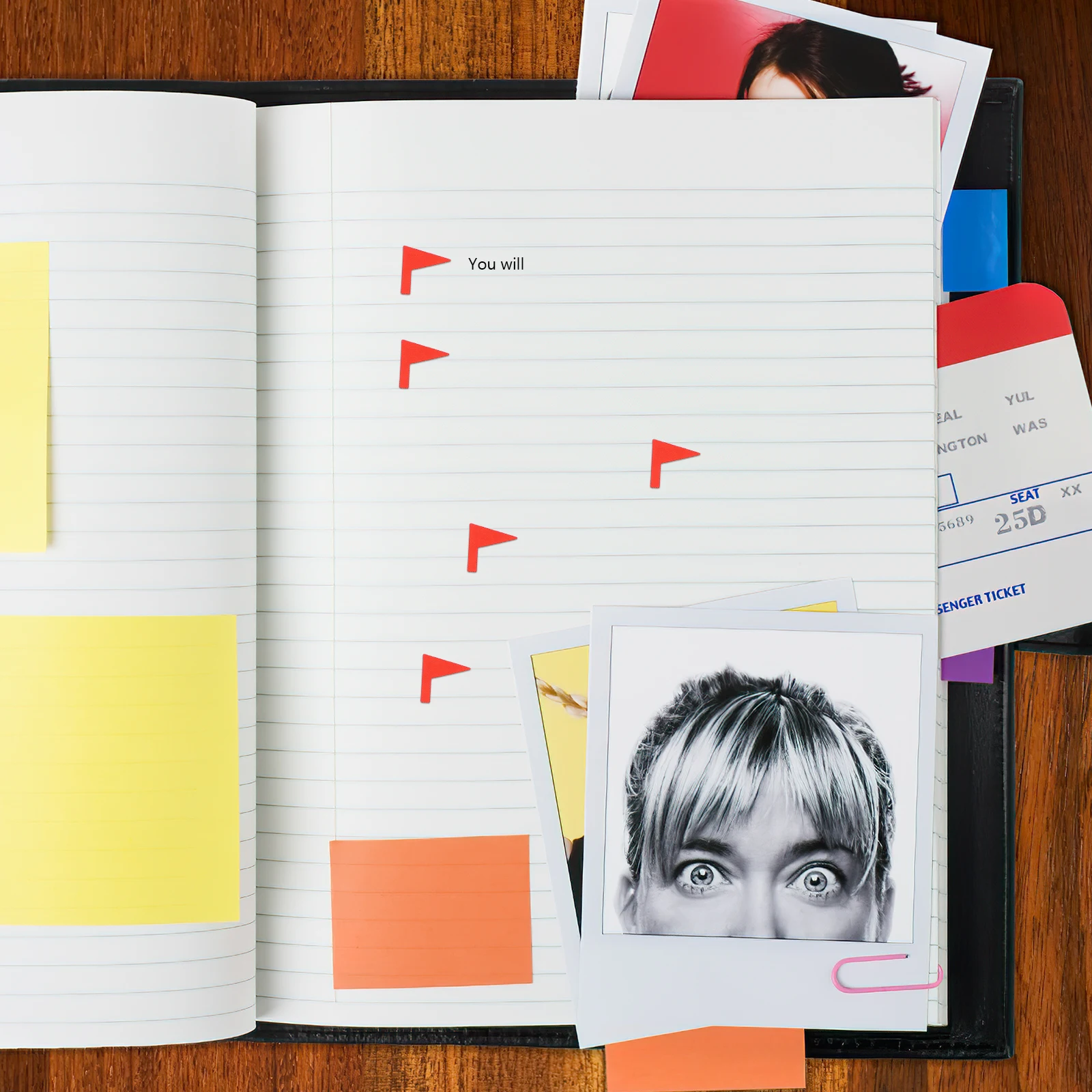 

288Pcs Label Marking Stickers Red Flag Self-Adhesive Classification Sticky Labels for Organizing Notes Documents